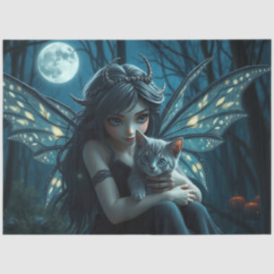 Papier Mousseline Fairy and her Cat