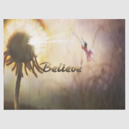 Papier Mousseline Fairy Dandelion (Recto)