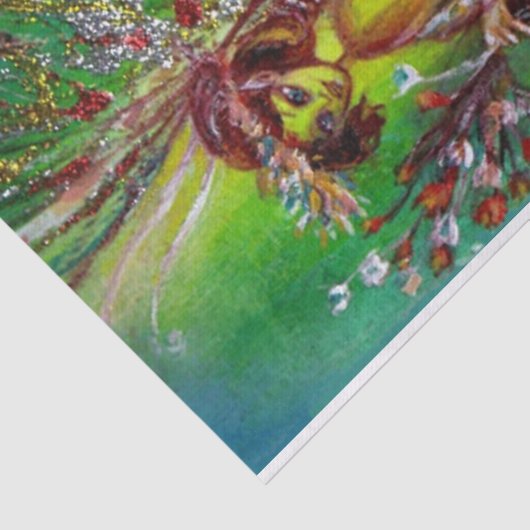 PAPIER MOUSSELINE FAIRY EN VERT (Détail)