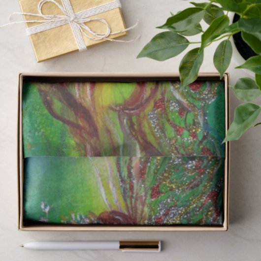 PAPIER MOUSSELINE FAIRY EN VERT (Cadeau)