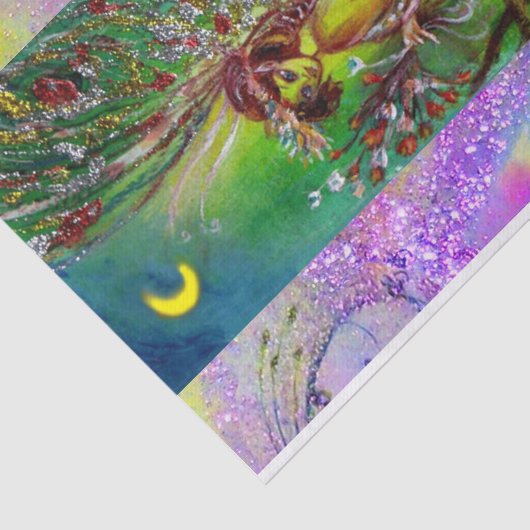 PAPIER MOUSSELINE FAIRY EN VERT (Détail)