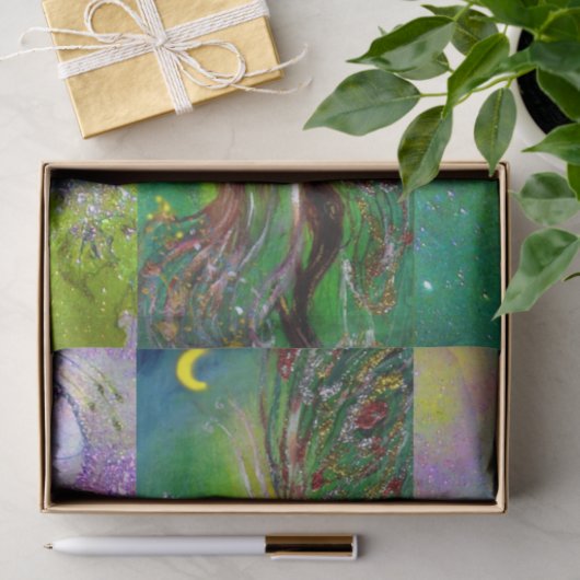 PAPIER MOUSSELINE FAIRY EN VERT (Cadeau)