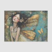 PAPIER MOUSSELINE FAIRY GIRL DAY DREAMING DÉCOUPAGE (Recto)