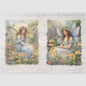 Papier Mousseline Fairy Kingdom Floral Summer Fleur sauvage Decoupag (Recto)