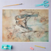 Papier Mousseline Fairy Land Spring Forest Birds No1 (Artisanat)