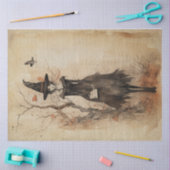 Papier Mousseline Fairy Land Spring Forest Whimsical Witch No2 (Artisanat)