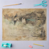 Papier Mousseline Fairy Land Spring Forest Whimsical Witch No3 (Artisanat)