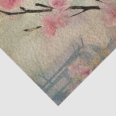 Papier Mousseline Fairy Land Spring Forêt Oiseaux Turquoises (Détail)