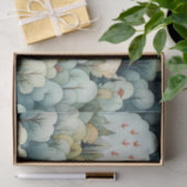 Papier Mousseline Fairytale à Fairyland Village Green et Orange (Cadeau)