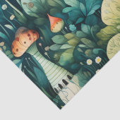 Papier Mousseline Fairytale en Fairyland Maison de champignons Green (Détail)