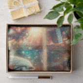 Papier Mousseline Fairytale Fantasy Unicorn With Girl Decoupage (Cadeau)