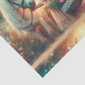 Papier Mousseline Fairytale Fantasy Unicorn With Girl Decoupage (Détail)