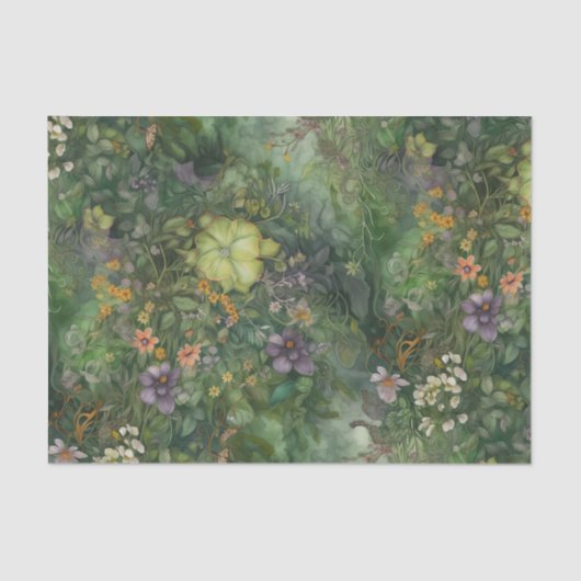 Papier Mousseline Fairytale florale (Recto)