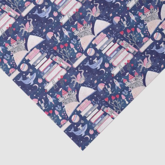 Papier Mousseline Fairytale Pop Up Livre Castle Blue (Détail)