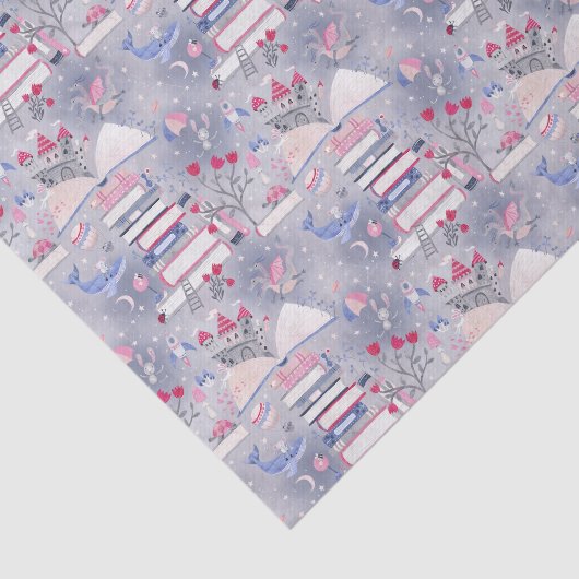 Papier Mousseline Fairytale Pop Up Livre Castle Grey (Détail)