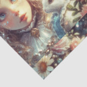 Papier Mousseline Fairytale Wonderland Alice and Rabbit Decoupage (Détail)
