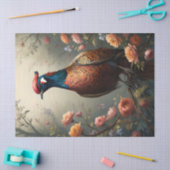 Papier Mousseline Faisan Floral (Artisanat)