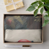 Papier Mousseline Faisan Floral (Cadeau)