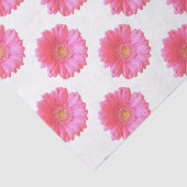 Papier Mousseline Faisée de gerbera rose (Détail)
