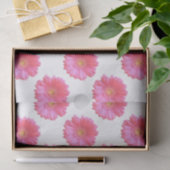 Papier Mousseline Faisée de gerbera rose (Cadeau)
