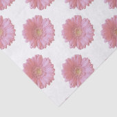 Papier Mousseline Faisée de gerbera rose pâle (Détail)
