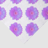 Papier Mousseline Faisée de gerbera violette (Détail)