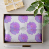 Papier Mousseline Faisée de gerbera violette (Cadeau)