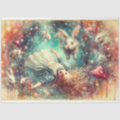 Papier Mousseline Fall Into Imagination Alice Fantasy Art Decoupage (Recto)