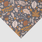 Papier Mousseline Fall Leaves, le motif de la nuit d'automne (Détail)