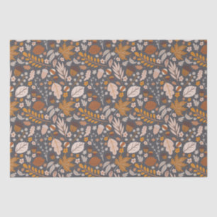 Papier Mousseline Fall Leaves, le motif de la nuit d'automne