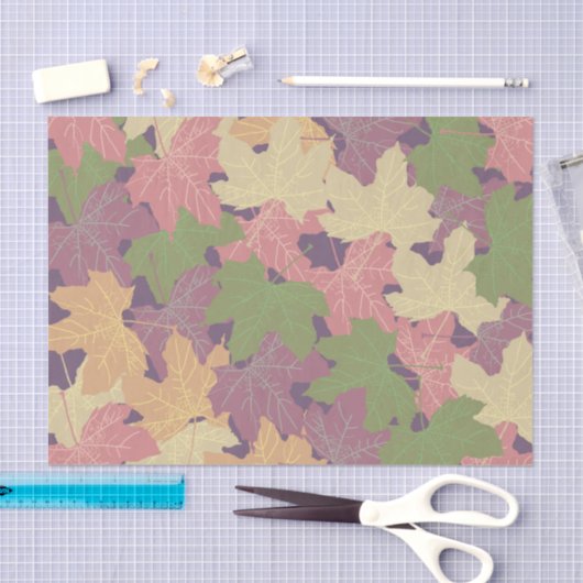 PAPIER MOUSSELINE FALLEN MAPLE FEUILLES HEUREUX AUTOMNE (Artisanat)