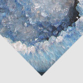 Papier Mousseline Falln Geode en cristal bleu (Détail)