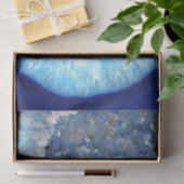 Papier Mousseline Falln Geode en cristal bleu (Cadeau)