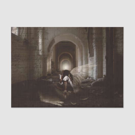 Papier Mousseline Falln I a pensé que j'étais votre ange (Recto)