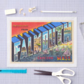 Papier Mousseline Falmouth Cape Cod Massachusetts Carte postale Vint (Artisanat)