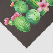 Papier Mousseline Famille De Cactus (Détail)