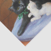 Papier Mousseline Famille de chats par Sophie Sperlich (Détail)