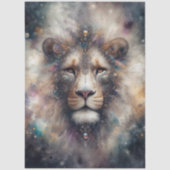Papier Mousseline Fantaisie céleste Lion Artisanat Découpage (Recto)