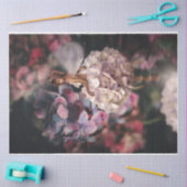 Papier Mousseline fantaisie de fée marron hydrangea couture portrait (Artisanat)