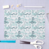 Papier Mousseline Fantastic Beasts Motif bleu (Artisanat)