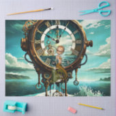 Papier Mousseline Fantastique horloge vapeur (Artisanat)