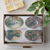 Papier Mousseline Fantasy Emerald Queens of the Forest Decoupage (Cadeau)