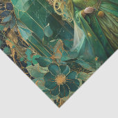 Papier Mousseline Fantasy Emerald Queens of the Forest Decoupage (Détail)