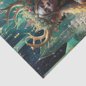 Papier Mousseline Fantasy Emerald Queens of the Forest Decoupage (Détail)