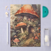 Papier Mousseline Fantasy Fairy Mushroom Home in the Forest (Artisanat)