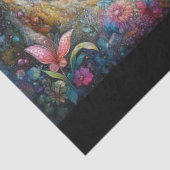 Papier Mousseline Fantasy Floral Woodland Wonder Cat Decoupage (Détail)