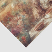 Papier Mousseline Fantasy Wonderland Hatter Hare Tea Time Decoupage (Détail)