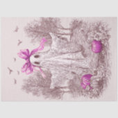 Papier Mousseline Fantôme de découpage enrobé dans Halloween en dent (Recto)