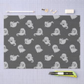 Papier Mousseline Fantômes gris clair gris foncé Halloween gris (Artisanat)