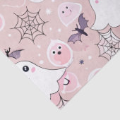 Papier Mousseline Fantômes roses et éléments d'Halloween Motif sans  (Détail)